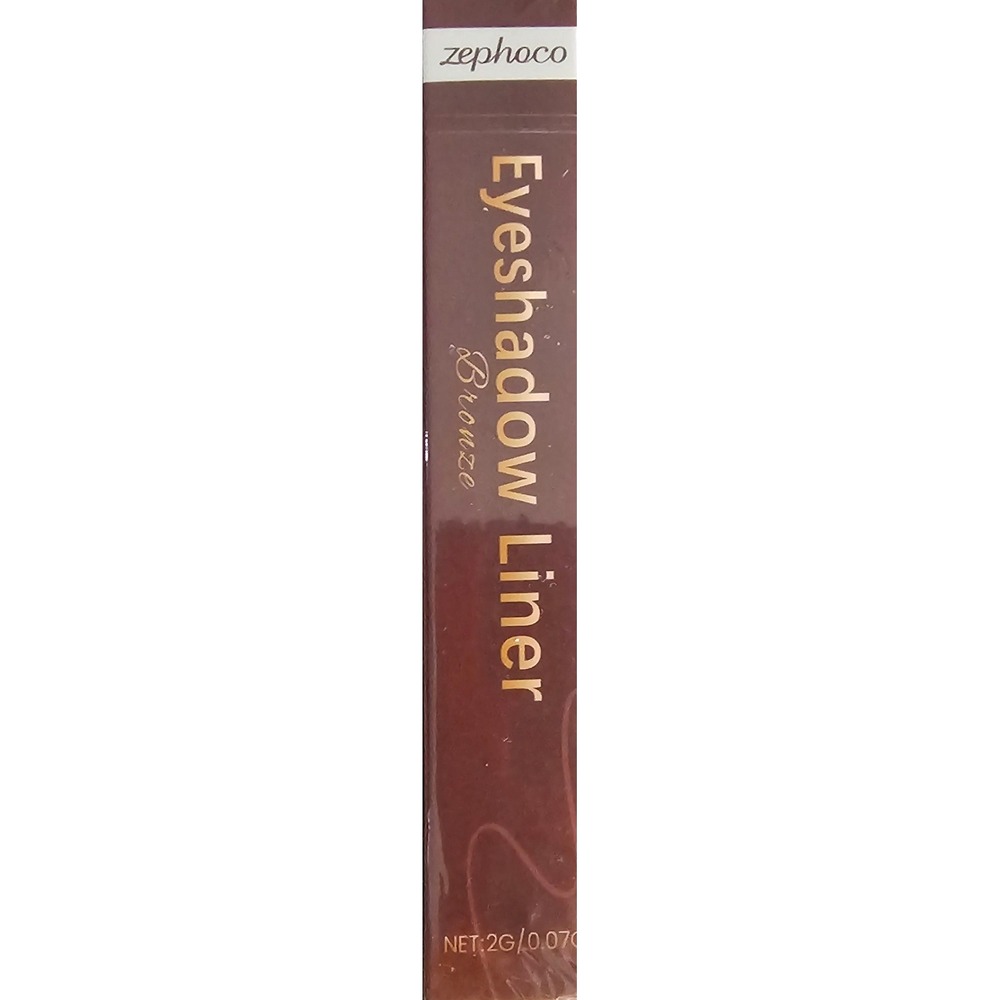Zephoco Eyeshadow Liner‎ Bronze Metallic Shimmer Dual Ended Pen with Smudger 2g